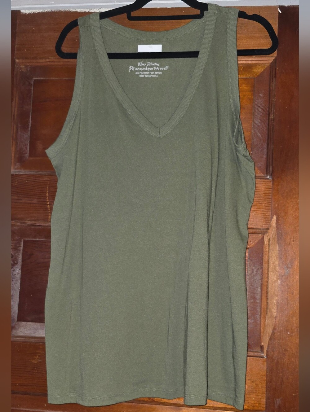 Torrid Olive Green V-Neck Tank Top